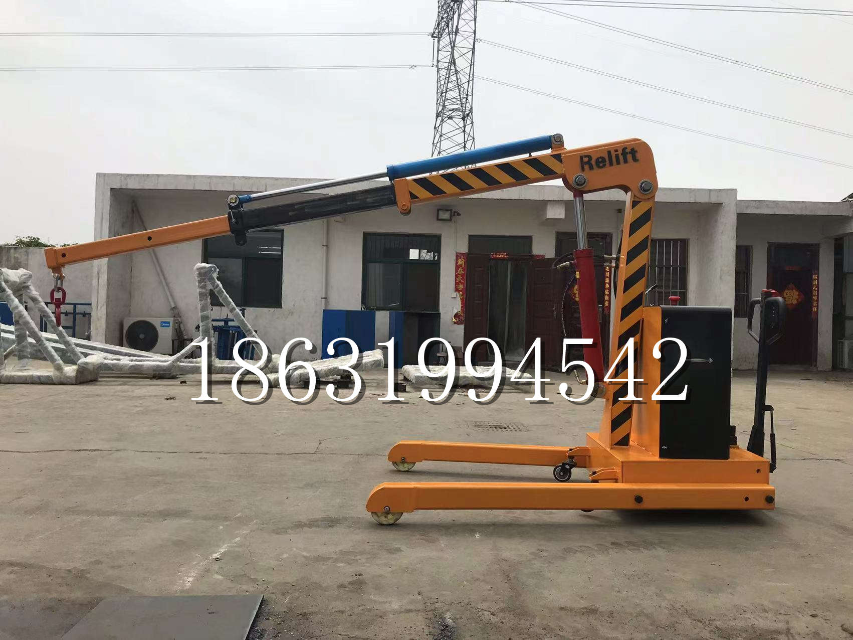 平山区久征定做3吨三轮随车吊 农用园林绿化移树吊 平板工程用小吊机